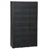 Image de vidaXL Armoire de rangement de jardin avec 4 étagères Noir