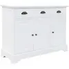 Image de vidaXL Buffet avec 3 portes MDF et Bois de pin 105x35x77,5 cm