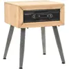 Image de vidaXL Table de chevet Bois de sapin massif 43 x 38 x 50 cm