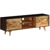 Image de vidaXL Meuble TV Bois de manguier massif 140 x 30 x 45 cm