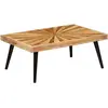 Image de vidaXL Table basse Bois de manguier massif 90x55x36 cm