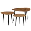 Image de vidaXL Tables basses 3 pcs Bois d'acacia massif