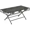 Image de vidaXL Table basse pliante Style vintage Métal 100x50x45 cm Noir
