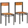 Image de vidaXL Chaises à manger lot de 2 bois d'acacia solide