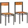 Image de vidaXL Chaises à manger lot de 2 bois d'acacia solide