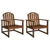 Image de vidaXL Chaises de jardin lot de 2 Bois d'acacia solide