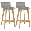 Image de vidaXL Tabourets de bar lot de 2 bois d'acacia solide