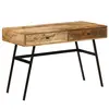 Image de vidaXL Bureau avec tiroirs Bois solide de manguier 110x50x76 cm