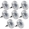 Image de vidaXL Grondlampen 8 st solar LED wit