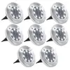 Image de vidaXL Lampe solaire au sol 8 pcs Lumières LED blanches