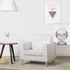 Image de vidaXL Fauteuil Blanc 75x70x75 cm Similicuir