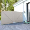 Image de vidaXL Auvent latéral pliable de terrasse Crème 400 x 200 cm
