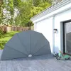 Image de vidaXL Auvent latéral pliable de terrasse Gris 200 cm