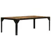 Image de vidaXL Table basse Bois massif de manguier brut et acier 110 cm