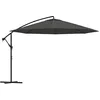 Image de vidaXL Parasol de jardin en porte-à-faux et poteau en aluminium