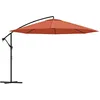 Image de vidaXL Parasol de jardin en porte-à-faux et poteau en aluminium