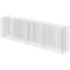 Image de vidaXL Gabion Jardinière surélevée   Jardinière rectangulaire robuste en acier galvanisé   Grande résistance aux intempéries et grande capacité de charge   Argent, 360 x 50 x 100 cm pour l'extérieur