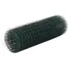 Image de vidaXL Grillage acier avec revêtement en PVC 25x0,5 m vert