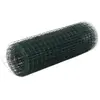 Image de vidaXL Grillage acier avec revêtement en PVC 25x0,5 m vert