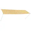 Image de vidaXL Auvent rétractable 350x150 cm Jaune et blanc