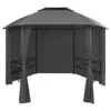 Image de vidaXL Chapiteau tente de jardin avec rideaux Hexagonal 360 x 265 cm