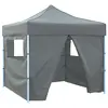 Image de vidaXL Tente de réception escamotable avec 4 parois 3x3 m Anthracite