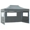 Image de vidaXL Tente pliable avec 3 parois 431x291x315 cm Anthracite