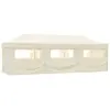 Image de vidaXL Tente de réception pliable avec 8 parois 870x291x315 cm Blanc cassé