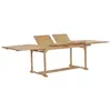 Image de vidaXL Table extensible de jardin 180-280x100x75 cm Teck solide