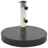 Image de vidaXL Socle de parasol Granite 28,5 kg Rond Noir