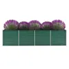 Image de vidaXL Lit surélevé de jardin Acier galvanisé 320x80x77 cm Vert