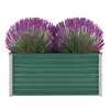 Image de vidaXL Lit surélevé de jardin Acier galvanisé 100x40x45 cm Vert