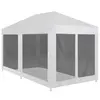 Image de vidaXL Tente de réception avec 6 parois en maille 4 x 3 m