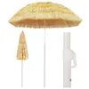 Image de vidaXL Parasol de plage Naturel 180 cm Style hawaïen