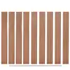 Image de vidaXL Panneaux de clôture de remplacement 9 pcs WPC 170 cm Marron