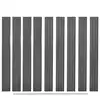 Image de vidaXL Panneaux de clôture de remplacement 9 pcs WPC 170 cm Gris