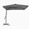 Image de vidaXL Parasol d'extérieur avec mât en acier 250 x 250 cm Anthracite