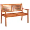 Image de vidaXL Banc de jardin 2 places 120 cm Bois d'eucalyptus solide