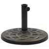 Image de vidaXL Socle rond de parasol Polyrésine 19 kg Bronze