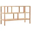 Image de vidaXL Étagère de salle de bain Bois de noyer massif 100x40x65 cm