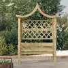 Image de vidaXL Pergola de jardin avec toit et banc Bois de pin imprégné