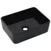Image de vidaXL Lavabo 40x30x13 cm Céramique Noir