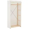 Image de vidaXL Garde-robe Blanc 79 x 40 x 170 cm Tissu