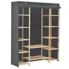 Image de vidaXL Garde-robe Gris 135 x 40 x 170 cm Tissu
