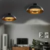 Image de vidaXL Plafonniers 2 pcs Noir et doré Semi-sphérique E27