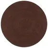 Image de vidaXL Tapis fait à la main Jute Rond 90 cm Marron