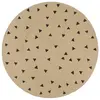Image de vidaXL Tapis fait à la main Jute avec imprimé à triangles 90 cm