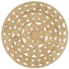 Image de vidaXL Vloerkleed handgemaakt 120 cm gevlochten jute