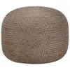 Image de vidaXL Pouf fait à la main Gris clair 45 x 30 cm Jute