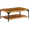 Image de vidaXL Table basse et étagère 100x60x35 cm Bois de récupération solide